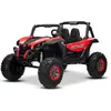 Image de Voiture électrique NEW RSX Rouge, transmission 4x4, 2x 12V, roues EVA, siège large à deux places, clé de démarrage, télécommande 2,4 GHz, 4 moteurs, deux places