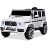 Image de Voiture électrique Mercedes G, blanc, Monoplace, Batterie au lithium, 2,4 GHz DO, 2XMOTOR, USB, Carte SD, Permis ORGINAL