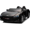 Image de Voiture électrique Audi R8 SPYDER Biplace 24V, noir, Lecteur MP3 avec USB/AUX et Bluetooth, Batterie 24V/14Ah, 2 x 200W Moteurs, Roues EVA