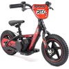 Image de Vélo électrique pour enfants RIRIBIKE RTX3 24V (12"), rouge, batterie au lithium, moteur 100W, frein à disque, siègePolyuréthanesouple réglable