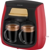 Image de Machine a Cafe - Cafetiere Electrique a café - SENCOR - SCE 2101RD - 0,3 L - 500 W - 2 tasses incluses - Rouge