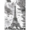 Image de DINO Puzzle Tour Eiffel noire et blanche 500 pièces