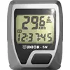Image de Ordinateur de vélo UNION "5N" , 5 fonctions, modèle pour débutants, avec affichage clair des fonctions et clavier, design élégant, fixation et utilisation simples