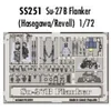 Image de Accessoire Eduard Sukhoi Su-27B Flanker - pièces pré-peintes en couleur (pour maquettes Hasegawa et Revell) Ce coffret Zoom est une version simpli 1/7