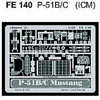 Image de Accessoire Eduard North American P-51B/C (pour maquettes ICM) 1/48 EduaFE140 - Kit de superdétail pour avions