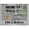 Image de Accessoire Eduard Grumman F6F-5 Hellcat - pièces pré-peintes en couleur (pour maquettes Hasegawa) Ce coffret Zoom est une version simplifiée des j 1/