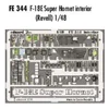 Image de Accessoire Eduard intérieur de McDonnell Douglas F/A-18E Super Hornet - pièces pré-peintes en couleur (pour maquettes Revell) Ce coffret Zoom est 1/