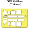 Image de Accessoire Eduard Grumman OV-10 Bronco (pour maquettes Academy) (fait à partir de bande jaune de Kabuki japonais) 1/72EduaCX127 - Masques de verrière