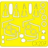Image de Accessoire Eduard Vought A-7 Corsair II (pour les maquettes Hobby Boss) (fait à partir de bande jaune de Kabuki japonais) 1/72EduaCX207 - Masques de