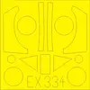Image de Accessoire Eduard Focke Wulf Ta 152ème (pour les maquettes Hobby Boss) 1/48 EduaEX334 - Masques de verrières maquettes avions