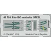 Image de Accessoire Eduard McDonnell-Douglas F / A-18C Hornet: Seat ceintures STEEL (conçu pour être utilisé avec les kits Kinetic Model) 1/48 Edua49795 - Ki