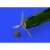 Image de Moteur Messerschmitt Bf-109F hélice EARLY (conçu pour être utilisé avec les kits Eduard) 1/48 Edua648289 - Moteurs et hélices d'avions