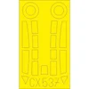 Image de Accessoire Eduard Messerschmitt Me-262B-1 (conçu pour être utilisé avec les kits Airfix) 1/72EduaCX537 - Masques de verrières maquettes avions