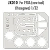 Image de Accessoire Eduard Focke Wulf Fw 190A (le nouvel outil) (fait à partir de bande jaune de Kabuki japonais) (pour maquettes Hasegawa) (fait à partir 1/3