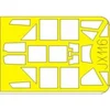 Image de Accessoire Eduard Messerschmitt Bf 109F-4 1/32 (pour maquettes Hasegawa) 1/32EduaJX116 - Masques de verrières maquettes avions