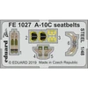 Image de Accessoire Eduard Ceinture de sécurité Fairchild A-10C STEEL (conçu pour être utilisé avec les kits Italeri) 1/48 EduaFE1027 - Kit de superdétail po
