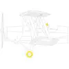 Image de Accessoire Eduard DH. 82A Tiger Moth masque de verrière 1/32 pour kit ICM 1/32EduaJX273 - Masques de verrières maquettes avions