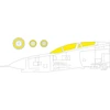 Image de Accessoire Eduard F-4E 1/72 pour MOULES FINS 1/72EduaCX603 - Masques de verrières maquettes avions