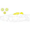 Image de Accessoire Eduard P-38M, pour HOBBY 2000 / DRAGON 1/72EduaCX611 - Masques de verrières maquettes avions