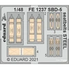 Image de Eduard Ceintures de sécurité SBD-5 ACIER, pour REVELL 1/48 EduaFE1237 - Pièces photodécoupées - usage général