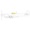 Image de Accessoire Supermarine Spitfire Mk.VIII TFace 1/48 (conçu pour être utilisé avec les kits Eduard) EduaEX923 - Masques de verrières maquettes avions