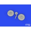 Image de Accessoire Eduard Beaufort Mk.I wheels 1/48 for ICM 1/48 Edua648830 - Kit de superdétail pour avions