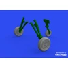 Image de Accessoire Eduard F-16C wheels early 1/48 for KINETIC 1/48 Edua648832 - Kit de superdétail pour avions
