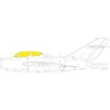 Image de Accessoire UTI MiG-15 1/72 EDUARD 1/72EduaCX645 - Masques de verrières maquettes avions