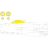 Image de Accessoire Eduard MiG-17F 1/48 AMMO 1/48 EduaEX957 - Masques de verrières maquettes avions