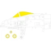 Image de Accessoire Eduard Fairchild A-10C Thunderbolt II TFace 1/48 EduaEX964 - Masques de verrières maquettes avions