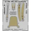 Image de Eduard MC.202 seatbelts STEEL 1/32 ITALERI 1/32Edua33360 - Pièces photodécoupées - usage général