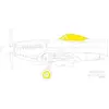 Image de Accessoire Eduard Seafire F.XVII 1/48 1/48 EduaEX991 - Masques de verrières maquettes avions