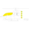 Image de Accessoire Eduard AH-1G 1/35 1/32EduaJX320 - Masques de verrières maquettes avions