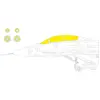 Image de Accessoire Eduard MiG-29K TFace 1/48 HOBBY BOSS 1/48 EduaEX1024 - Masques de verrières maquettes avions