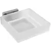 Image de Porte-savon mural en verre PLAZA 13x10x4,5 cm