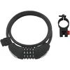 Image de Antivol à spirale avec 4 codes + support 120cm/8mm