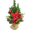 Image de Arbre avec ponsettias avec boules rouges et or 10×LED, 40 cm