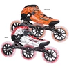 Image de Patins de vitesse ATATU NIEDRIG, taille 40, couleur orange, avec des roues de 125 mm, extrêmement légers et personnalisables