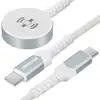 Image de Câble Chargeur Magnétique Apple Watch + USB-C Connecteur USB-C Blanc - Neuf
