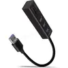 Image de Hub USB-C 3.0 Axagon iHMA-CR3A - 3 ports USB-A + lecteur de cartes (Noir) #DEFAULT