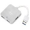 Image de i-tec Metal U3HUBMETAL402 concentrateur d'interface 5000 Mbit/s Argent