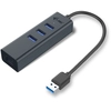 Image de i-tec Metal USB 3.0 HUB 3 Port + Gigabit Ethernet Adapter - Neuf