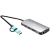 Image de i-tec USB 3.0 USB-C/Thunderbolt 3x Display Metal Nano Dock with LAN + Power Delivery 100 W - Neuf
