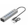 Image de i-tec USB-C/USB-A Charging Metal HUB 7 Port - Neuf