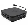 Image de Station d'accueil de voyage i-tec Thunderbolt 3 avec double écran 4K, alimentation 60 W et chargeur universel 77 W, avec câble, Thunderbolt 3, 60 W, 10, 100, 1 000 Mbit/s, noir, 10 Gbit/s