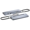 Image de i-Tec - Station d'accueil - pour tablette, ordinateur portable - USB-C / USB4 / Thunderbolt 3 / Thunderbolt 4 - 11 emplacements - HDMI, 2 x DP - GigE - 100 Watt (C31FLAT2PDPRO)