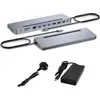 Image de I-TEC i-tec USB-C Metal Ergonomic 3x 4K Display Docking Station with Power Delivery 100 W + Universal Charger 100 W