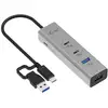 Image de i-tec Metal Universal Charging HUB 2xUSB-C + 2x USB-A Port + Power Delivery 85W - Neuf