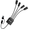 Image de I-tec Usb-c/usb-a Cable Hub 4 Port (2x Usb-c, 2x Usb-a) Usb 3.2 Gen 1 (3.1 Gen 1) Type-a + Type-c 5000 Mbit/s Noir