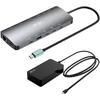 Image de I-tec Metal Usb-c Nano 3x Display Dock, 2x Hdmi 1x Usb-c Video With Power Delivery 140w + Universal Charger 140 W